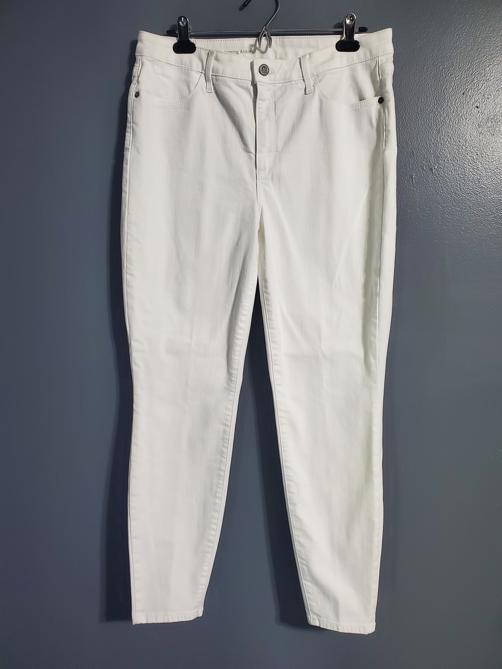 Talbots White High Waist Skinny Ankle Jeans Women's Size 12
